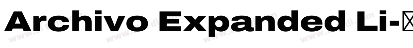 Archivo Expanded Li字体转换